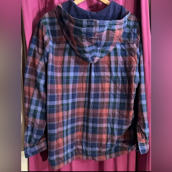 L.L. Bean Multicolor Plaid Fleece-Lined Jacket - Picture 5 of 6